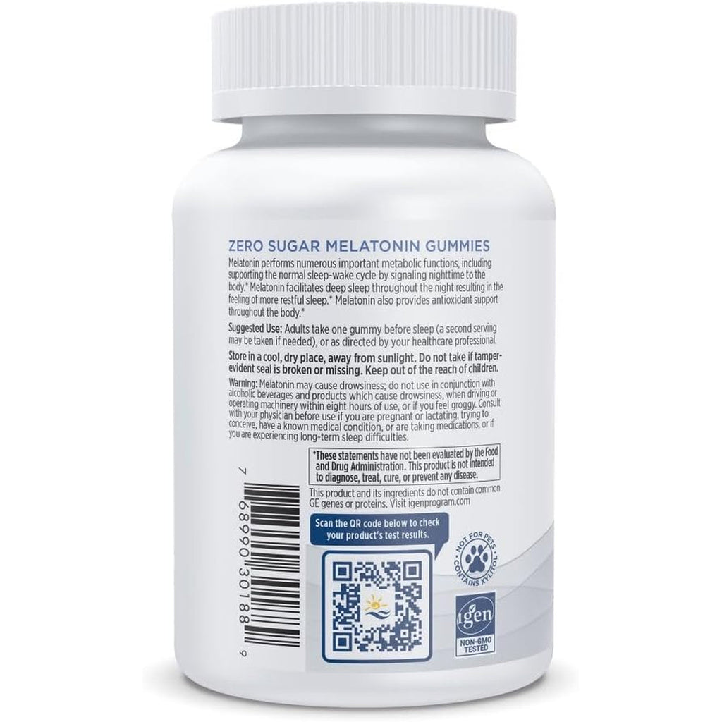 Nordic Naturals Zero Sugar Melatonin Gummies, Raspberry - 60 Gummies - 1.5 Mg Melatonin - Great Taste - Restful Sleep, Antioxidant Support - Non-Gmo, Vegan - 60 Servings