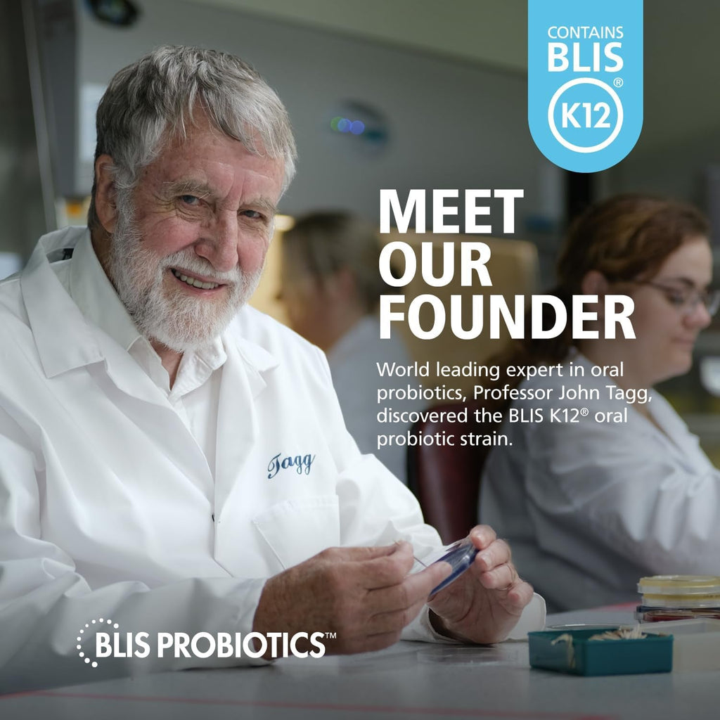 BLIS Throathealth Oral Probiotics K12 - Immune & Throat Support, Vanilla - 60 Lozenges, 2.5 Billion CFU