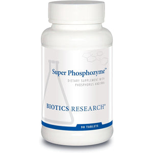 Biotics Research Super Phosphozyme –Phosphorous and RNA, Electrolytes, Healthy Bones and Teeth, Protein Production, Energy Support, 90 Tablets