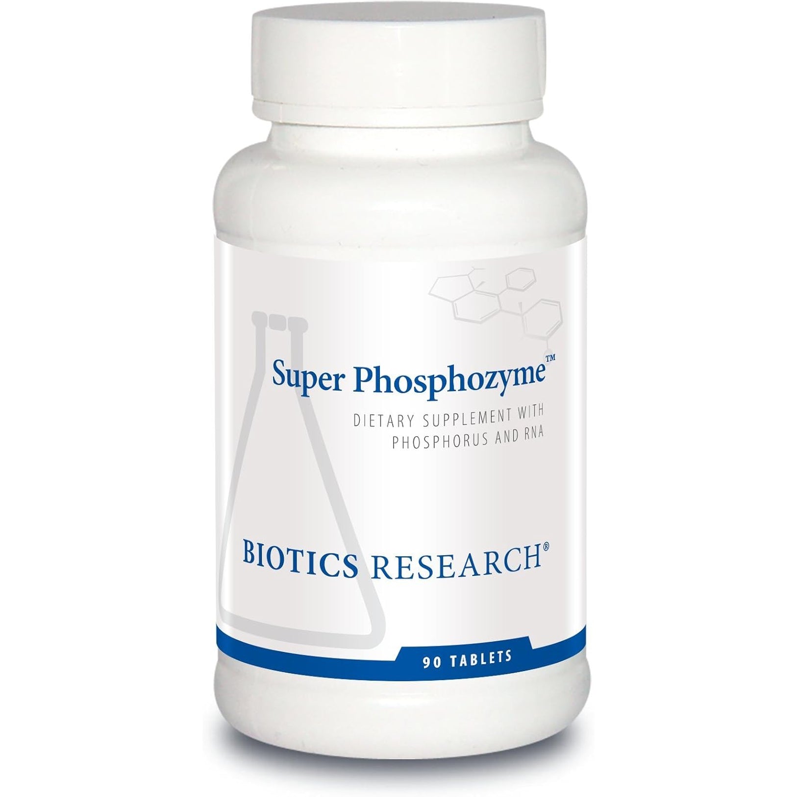 Biotics Research Super Phosphozyme –Phosphorous and RNA, Electrolytes, Healthy Bones and Teeth, Protein Production, Energy Support, 90 Tablets