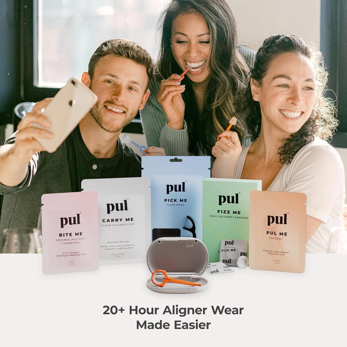 PUL Retainer Cleaner Tablets - Aligner Cleaner for Invisalign and Clear Aligners, Daily Retainer Cleaning Tablets and Denture Cleaner Tablets - Removes Odor, Stains and Plaque - 30 Day Supply