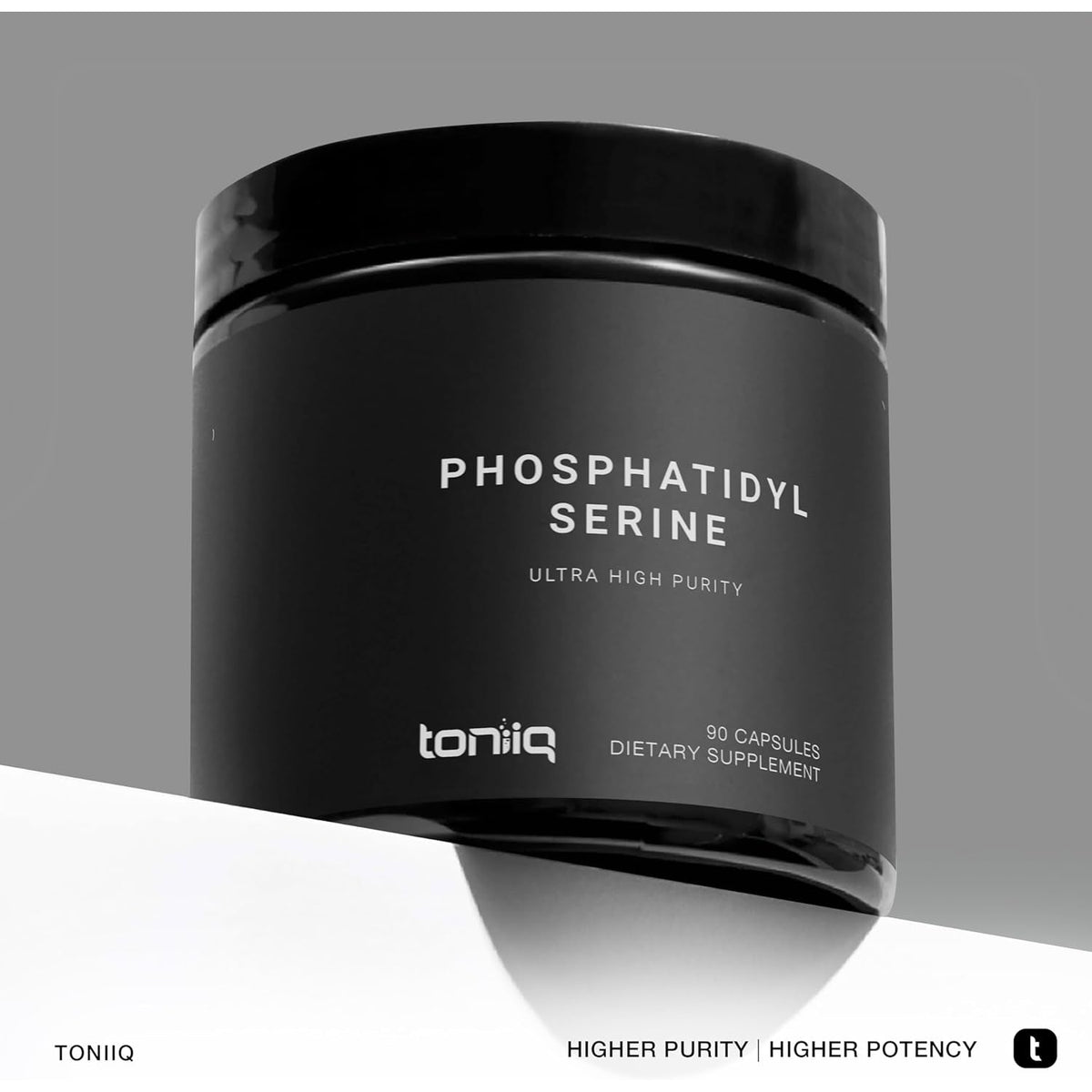 Toniiq Phosphatidylserine - 400Mg Formula - World’S First 50% Purity - Highest Purity in the US - Soy Free Phosphatidylserine Supplement - 90 Veggie Capsules