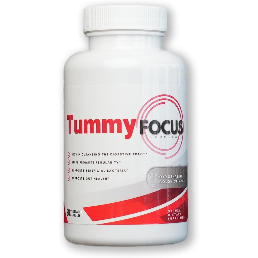 JJ Smith Tummy Focus – Digestive Cleanse Supplement with Ozonated Oxygenated Magnesium – Supports Digestion, Regularity, Bloating, Gut Balance, Nutrient Absorption, Energy & a Flatter Belly