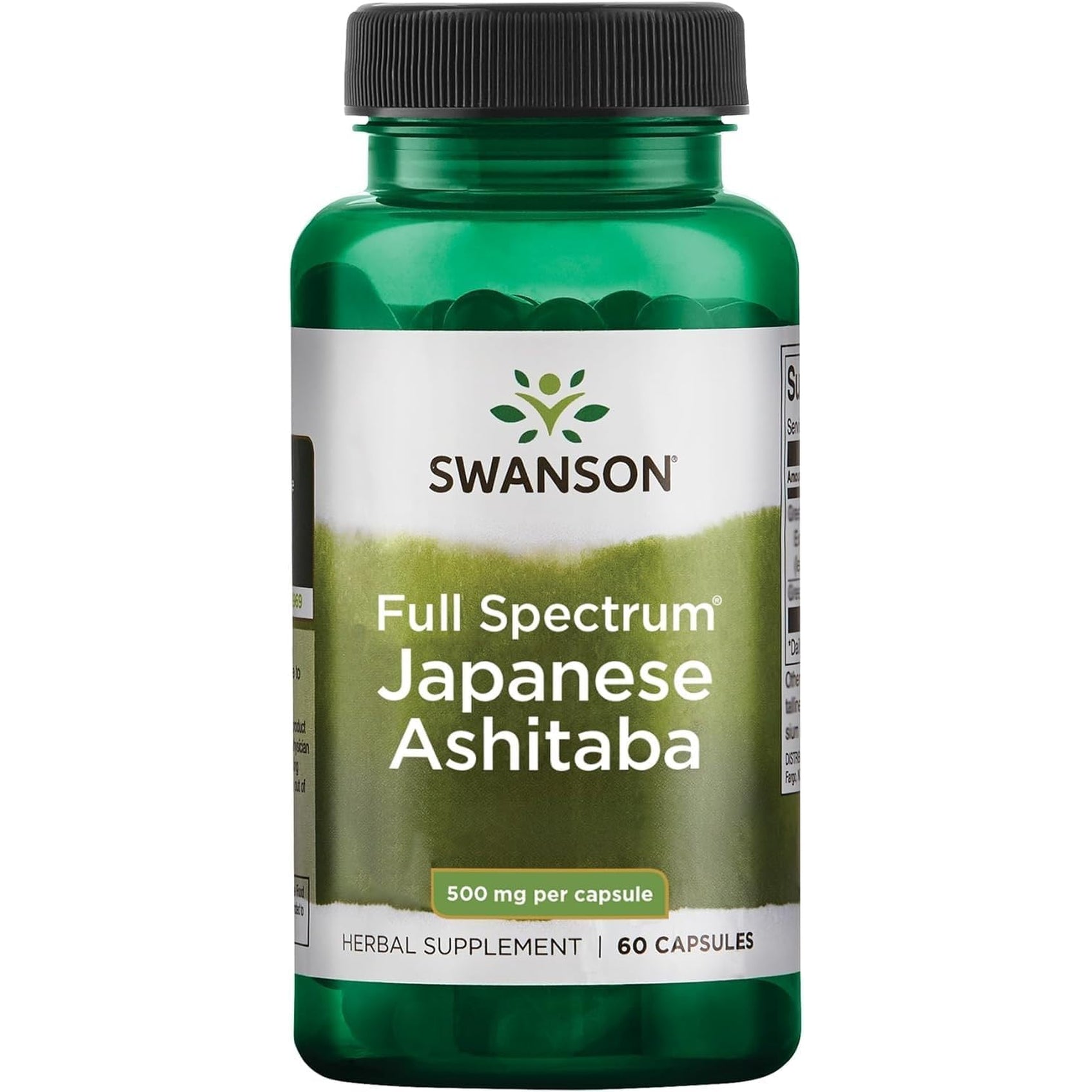 Swanson Japanese Ashitaba - Full Spectrum - Natural Formula for Immune System Support - (60 Capsules, 500Mg Each)