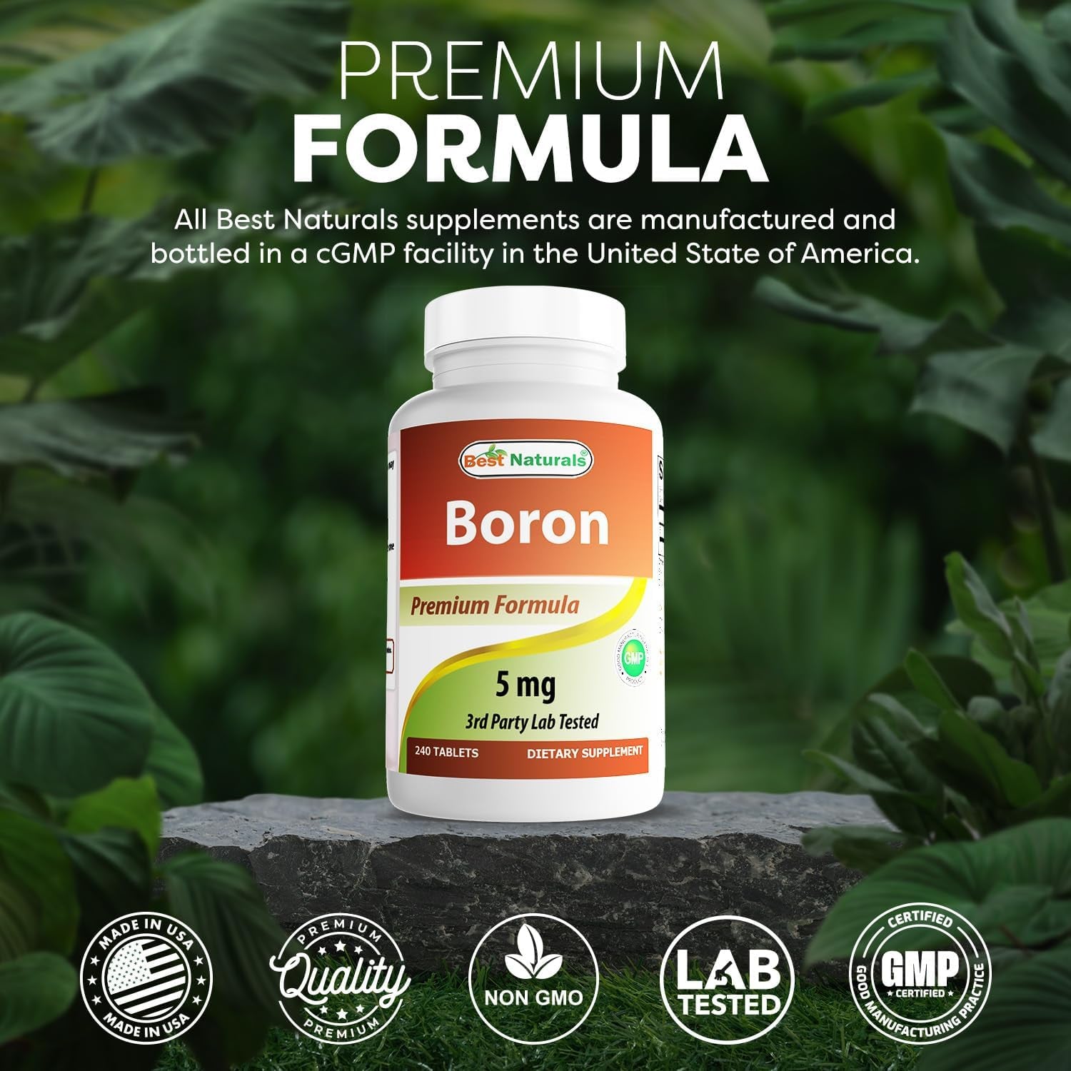 Best Naturals Boron Supplements 5 Mg 240 Tablets (240 Count (Pack of 1))