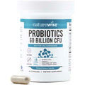 Naturewise Probiotics 60 Billion CFU - 17 Strains + Organic Prebiotics - Immune, Digestive & Gut Health Support for Women & Men - Vegetarian, Gluten-Free, Non-Gmo - 30 Capsules[1-Month Supply]