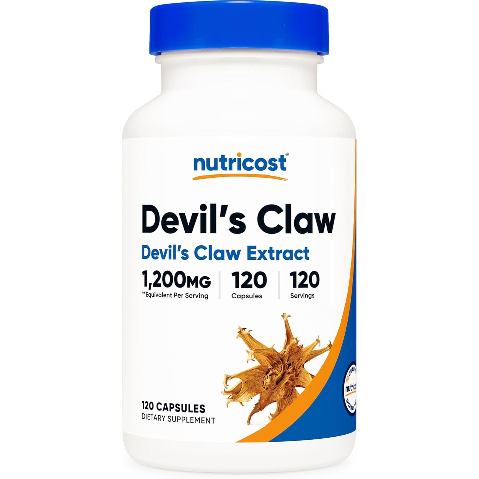 Nutricost Devils Claw Extract 120 Capsules for 120 Servings per Bottle - Vegetarian, GMO Free and Gluten Free