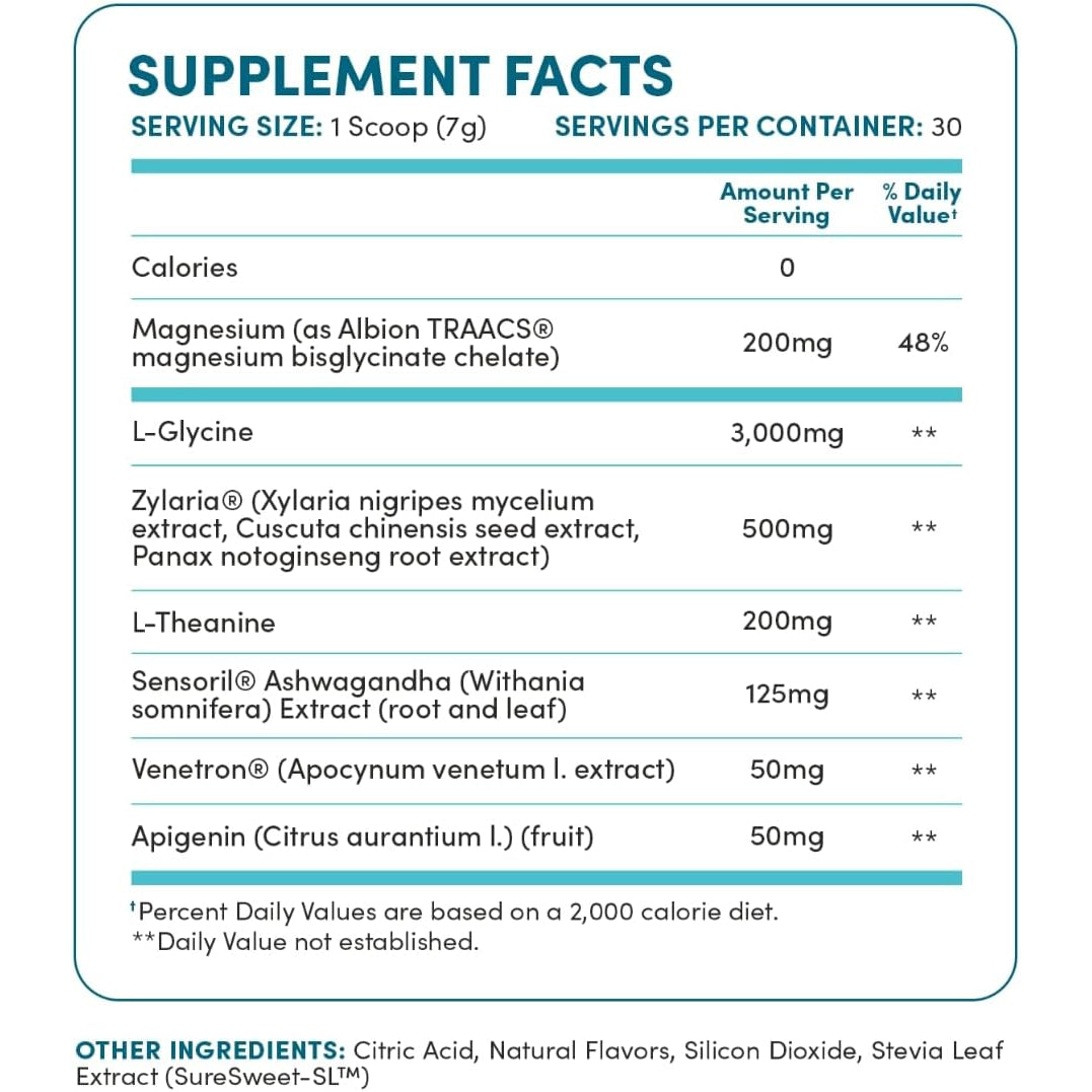 Remade Natural Sleep Aid without Melatonin - Ashwagandha, L Theanine, Apigenin, Glycine