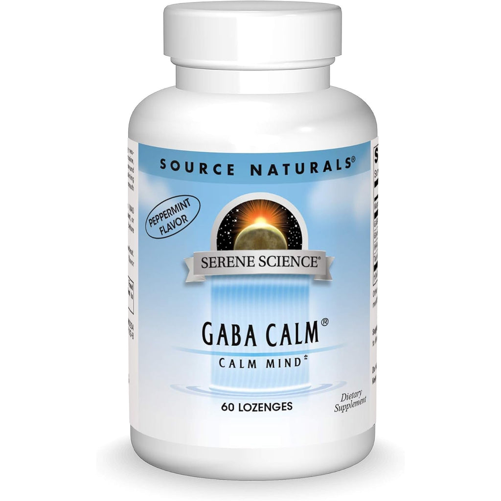 Source Naturals Serene Science, GABA Calm Quick Dissolving Peppermint Flavor* - 60 Lozenges