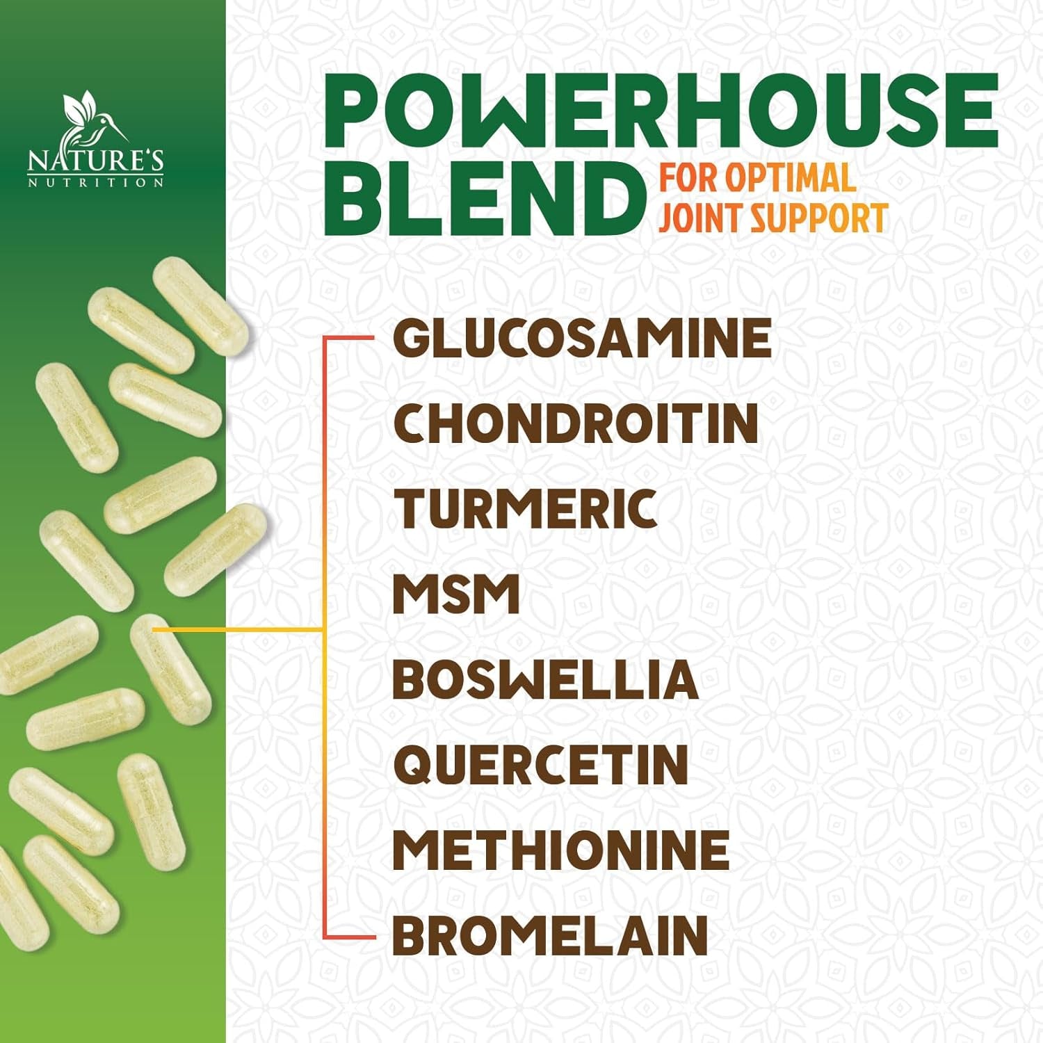 Glucosamine Chondroitin MSM - Joint Support Supplement for Joint Mobility and Cartilage Support for Men and Women - Triple Strength Glucosamine Supplements with Turmeric & Boswellia - 240 Capsules