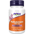 NOW Supplements, Nattokinase 100 Mg (From Non-Gmo Soy) with 2,000 Fus of Activity, 60 Veg Capsules