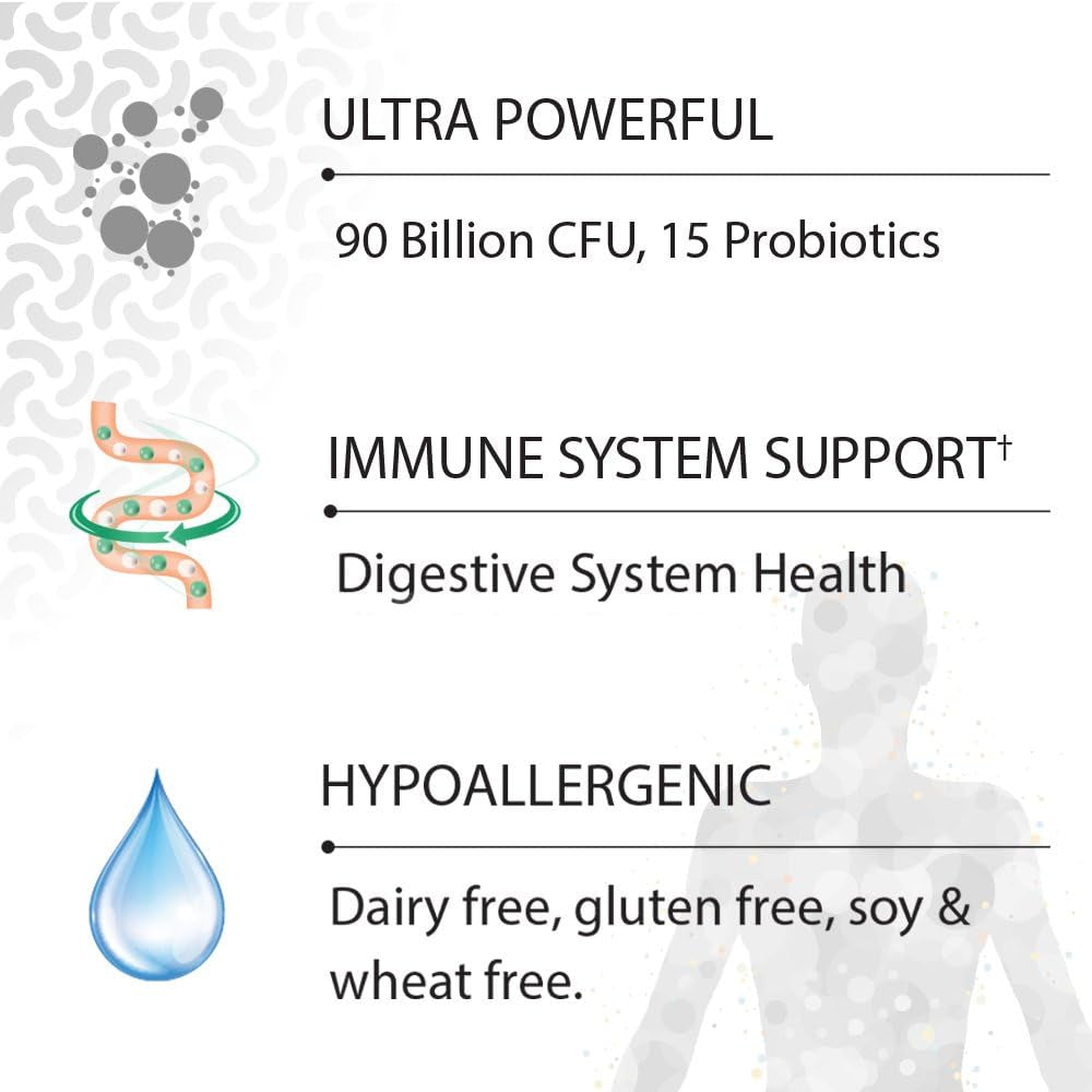 Garden of Life Dr. Formulated Probiotics Once Daily Ultra - 90 Billion CFU - Daily Probiotic for Colon & Immune Support - 30 Vegetarian Capsules