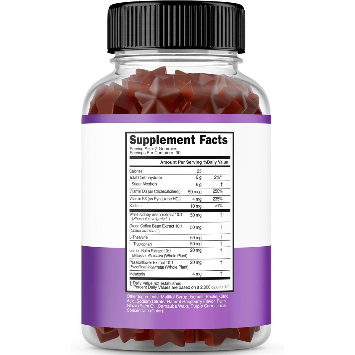 Night Time Fat Burner Gummies (60 Count) Weight Loss & Metabolism - Sugar-Free - Delicious Raspberry Flavored Melatonin Supplement Gummies - Vegan Safe - Third Party Tested - Made in USA