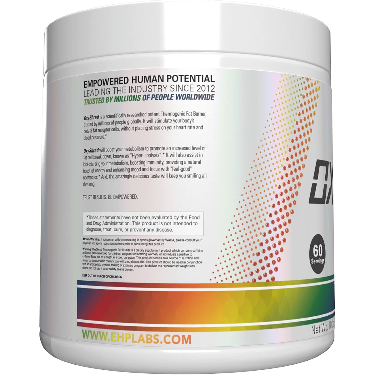 EHP LABS Oxyshred Pre Workout Powder - Preworkout Powder with L Glutamine & Acetyl L Carnitine, Energy Boost Drink - Gummy Snake, 60 Servings