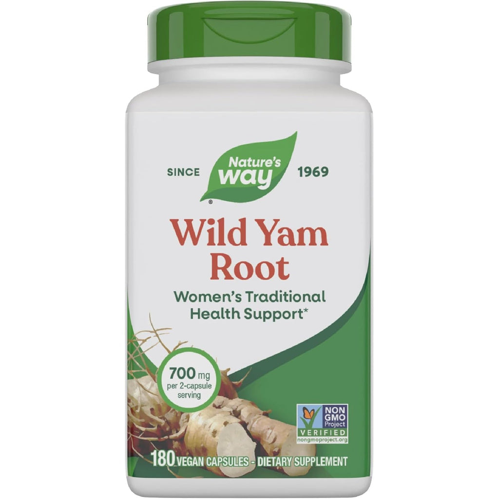 Nature'S Way Premium Herbal Wild Yam Root 850 Mg per Serving 180 Vcap