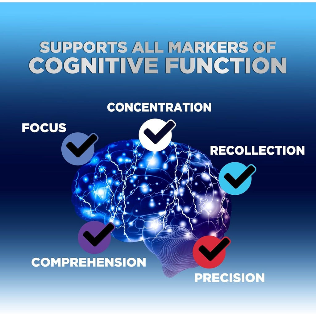 Brain Supplements for Memory & Focus Gummies - Brain Health Clarity with B6 B12 & Phosphatidylserine - Natural Nootropics Cognitive Concentration & Alertness Support Vitamins - 60 Vegan Gummies