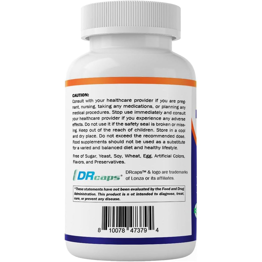 Vitamatic Lactobacillus Plantarum - 20 Billion per DR Capsule - 60 Count - Digestive Support - Made with Prebiotic Inulin Fiber