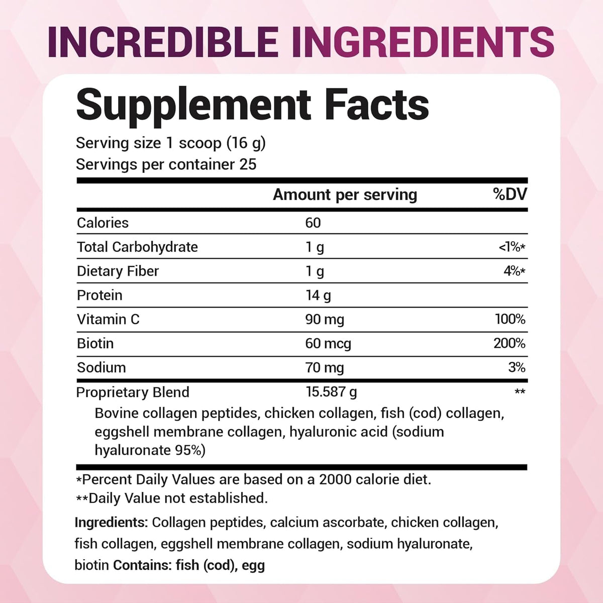 Dr. Berg Multi Collagen Peptides Powder Types I, II, III, V, X - Unflavored Collagen Powder W/ 14 G of Protein - Grass-Fed, Pasture-Raised & Wild-Caught Collagen Sources - 25 Servings