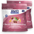 ZAND Immunity Cherry Echinacea Zinc Throat Lozenges 2 Pack - Good-For-You Dry Mouth Lozenges - Immune Support Supplement with Zinc 5Mg - Soothe a Dry Throat - Natural Flavor, Gluten Free, 50Ct Ea
