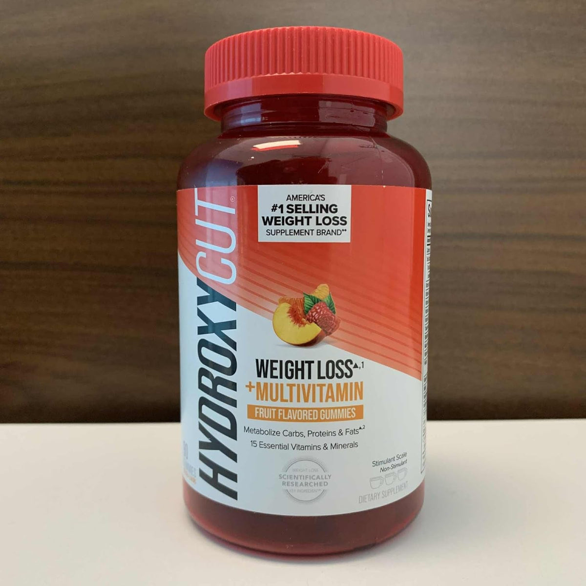 Hydroxycut Weight Loss + Multivitamin Gummies - Nutritional Supplement - Metabolism Support for Men & Women - Green Coffee Extract, 15 Vitamins & Minerals - Caffeine Free - Fruit Flavor - 90 Gummies