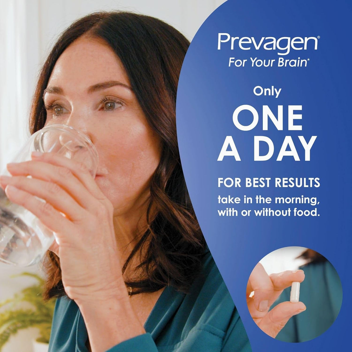 Prevagen Regular Strength - 30 Capsules (1 Month Supply) | Formulated for Your Brain | 10Mg of Apoaequorin plus Vitamin D3 with 7-Day Pill Minder