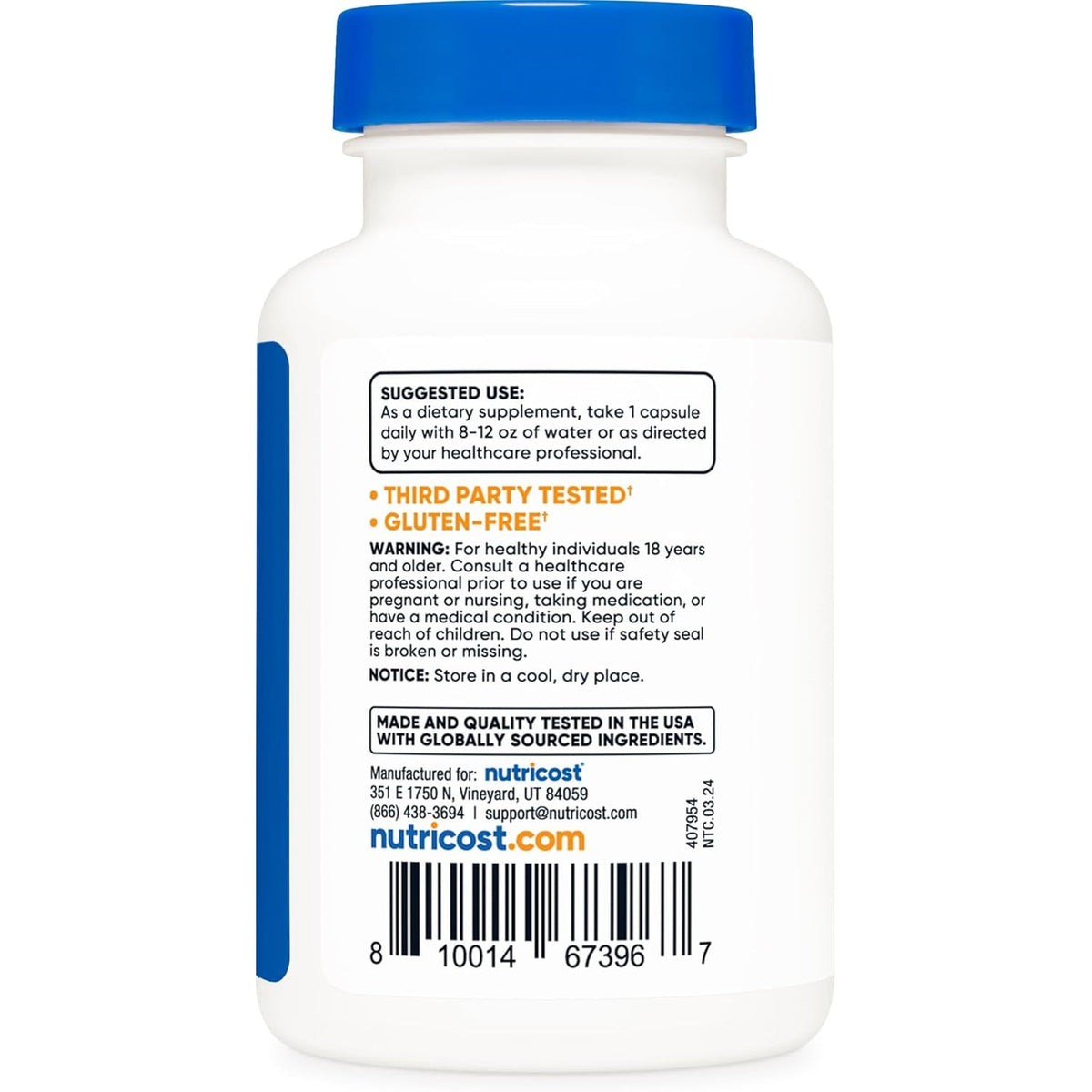 Nutricost Luteolin 100Mg 120 Capsules - Vegetarian Friendly, Non-Gmo, Gluten Free