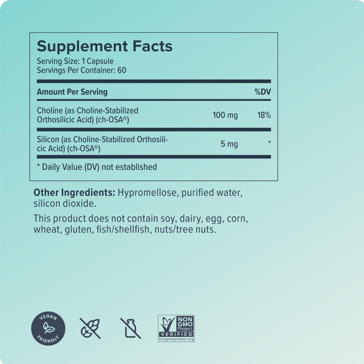 Biosil Collagen Booster Supplement - 60 Vegan Capsules - Patented Ch-Osa Activator for Skin, Hair, Nails & Joints - Supports Natural Production - 30-Day Supply