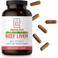 Dr. Boz - Beef Liver Capsules, 30 Servings - 4500Mg Cow Liver - Energy, Immunity, & Health - Vitamin A, B12, Zinc, & Iron Supplement - Grass Fed & Pasture Raised Cows - Made in the USA - Self Care