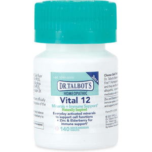 Dr. Talbot'S Vital 12 Tablets, Naturally Inspired, Minerals and Immune Support, Quick Dissolve, 140 Count
