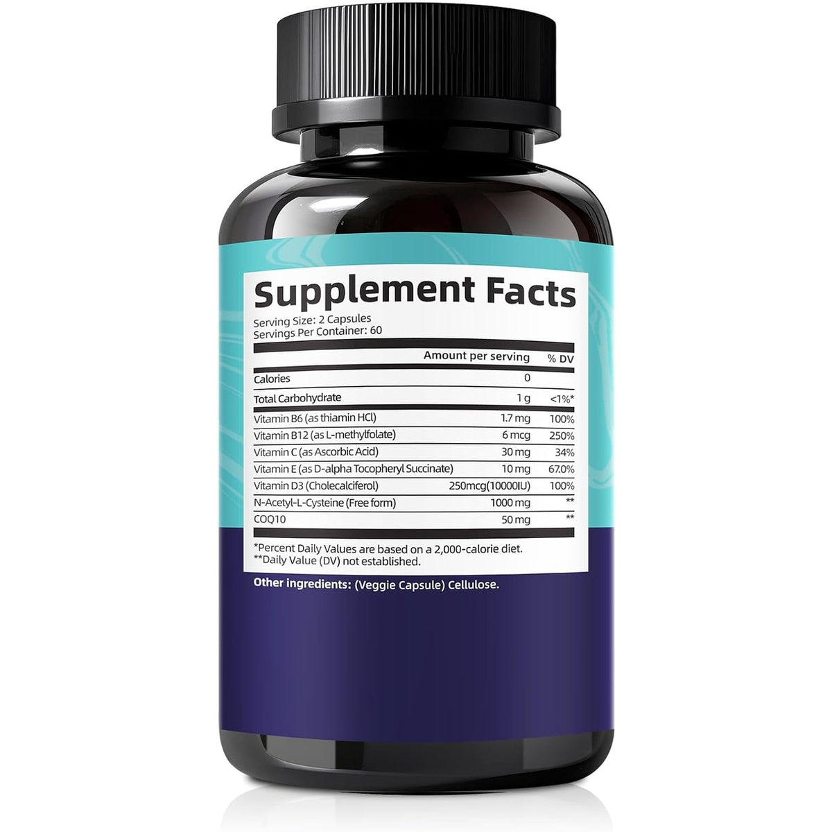 NAC Supplement N-Acetyl Cysteine| NAC 1,000Mg per Serving Capsules for Liver & Kidney Detox, Immune Support & Antioxidants - with Freeform N-Acetyl-L-Cysteine, Vegan, Non-Gmo, 120 Capsules