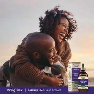 Piping Rock Damiana Leaf Herb Tincture | 4 Fl Oz | Liquid Extract Drops | Vegetarian & Alcohol Free | Non GMO, Gluten Free Supplement