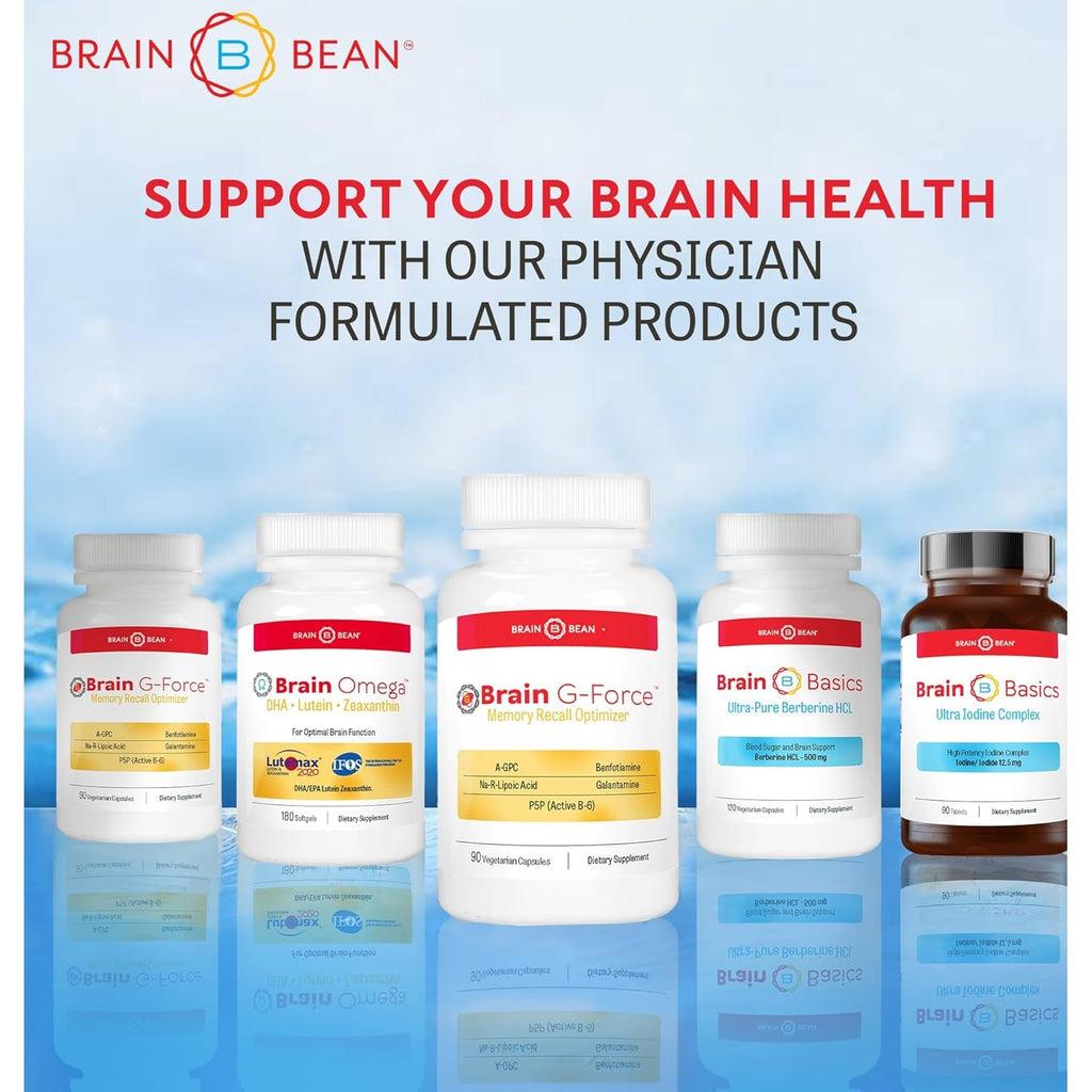 Brain G-Force | for Optimal Brain Function | with Galantamine, R-Lipoic Acid, A-GPC, and Benfotiamine | 45 Servings