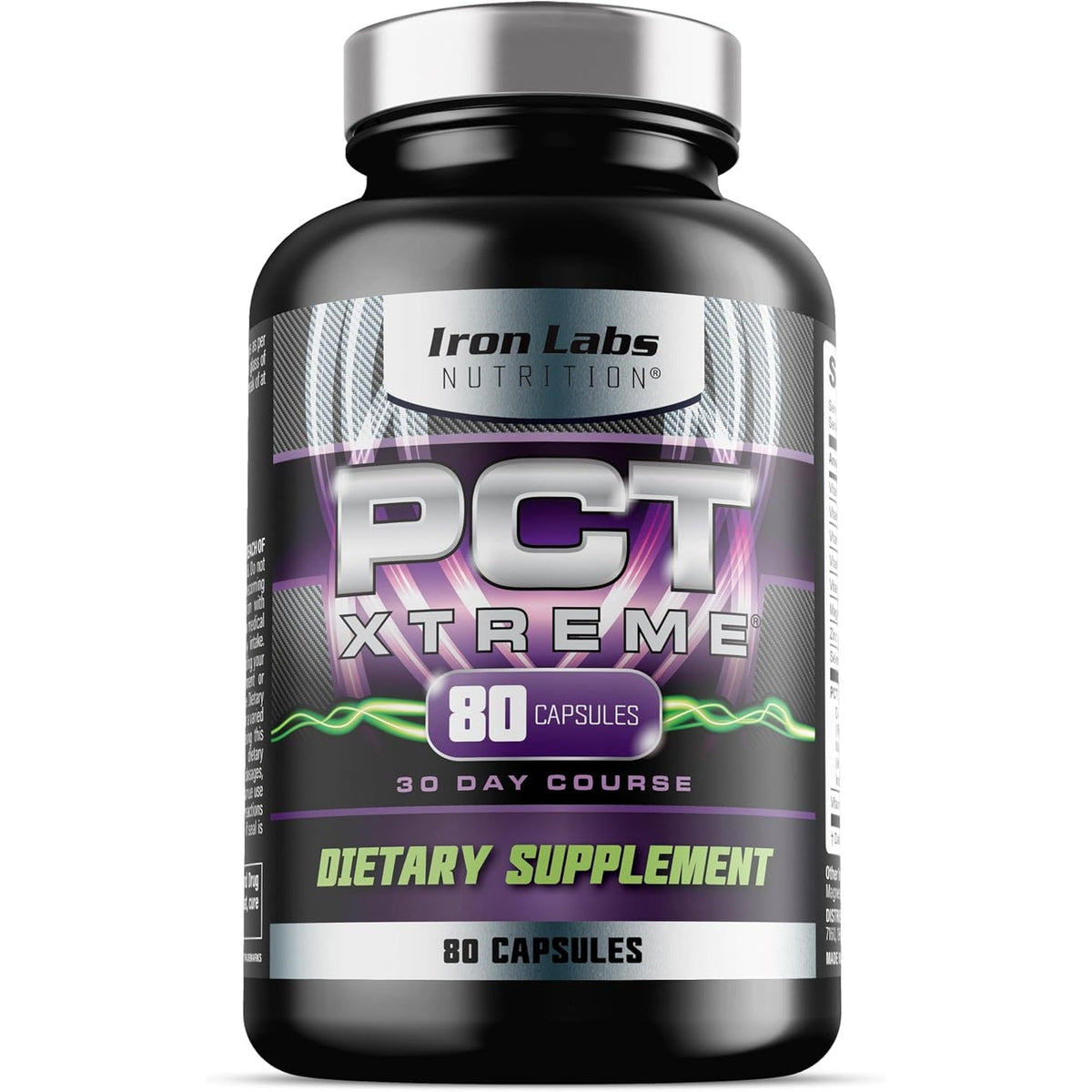 Iron Labs Nutrition PCT Xtreme - PCT Supplement for Men - 30 Day Course - Post Cycle Support Booster (80 Capsules)