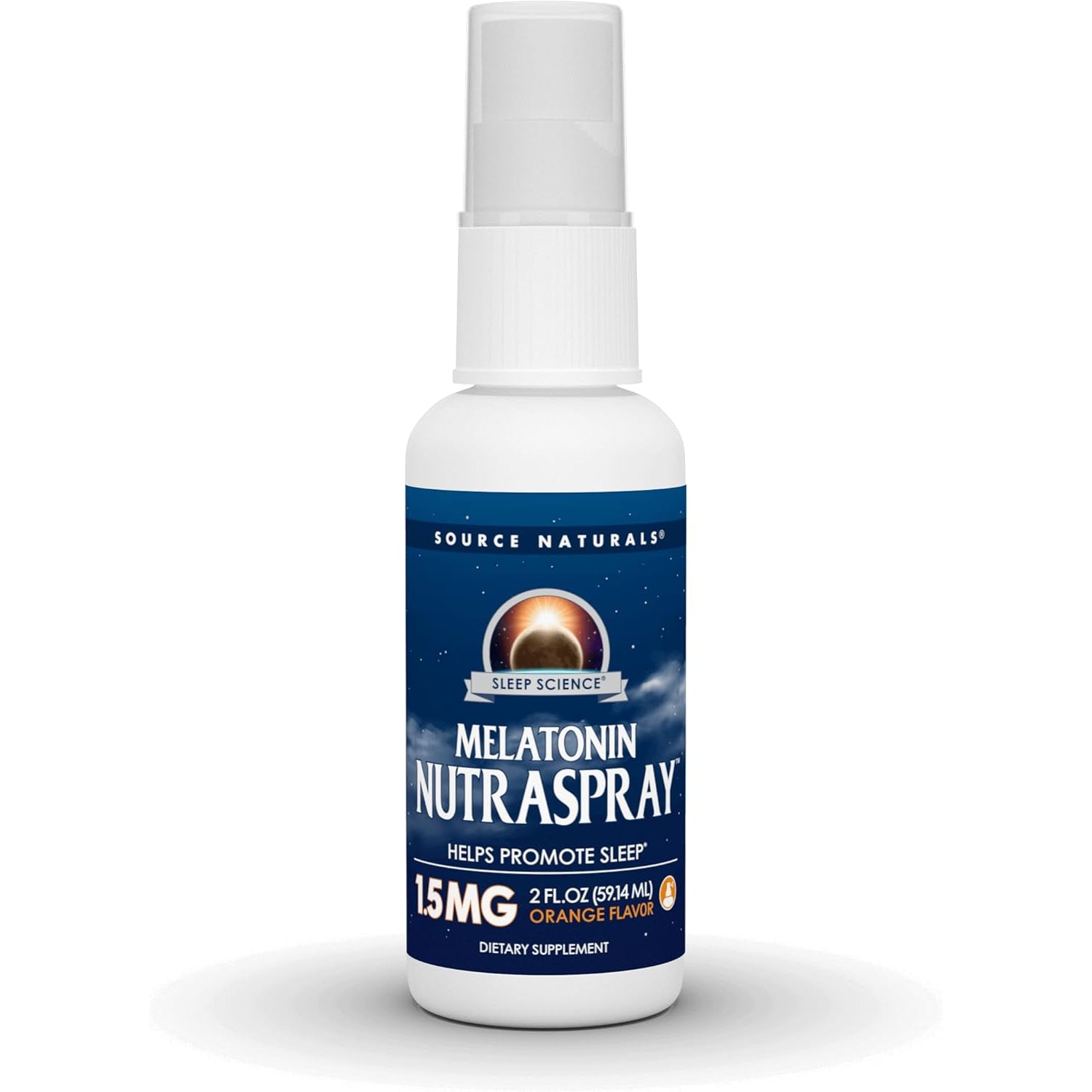 Source Naturals Sleep Science Melatonin Nutraspray -Orange Flavored - 1.5 Mg - 2 Fluid Oz