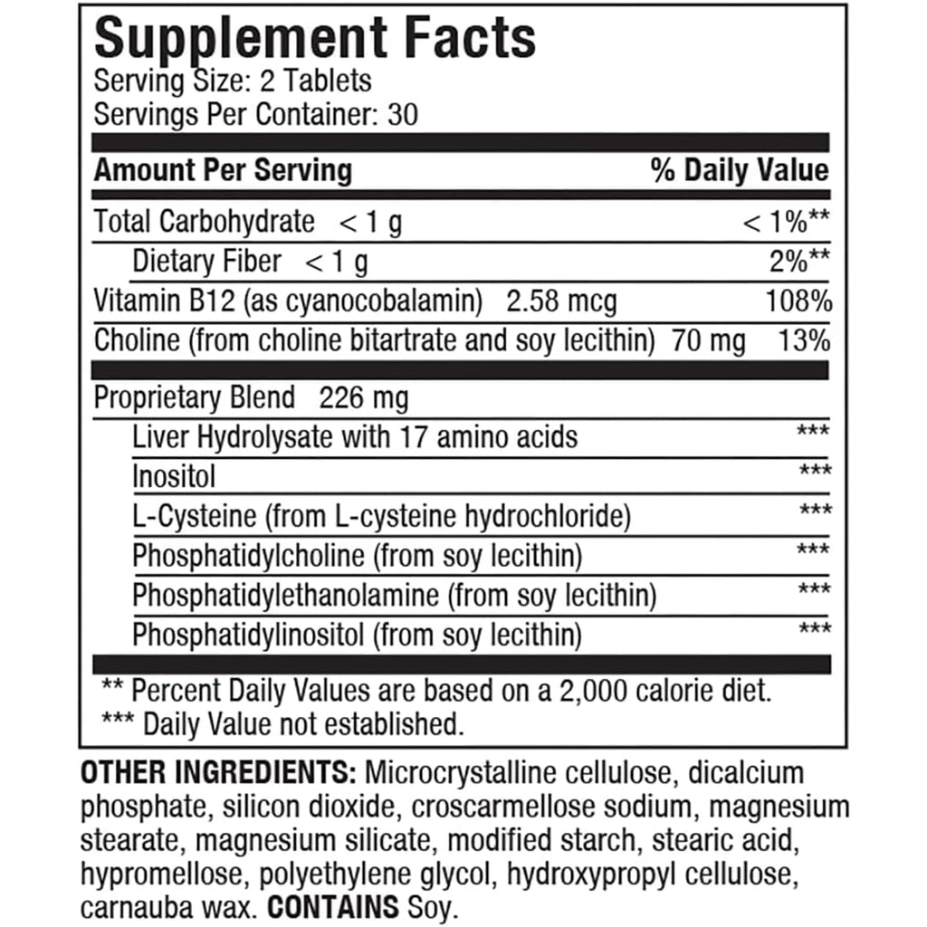 Liverite Liver Aid 60 Tablets, Supports Healthy Liver Function, Cleansing, Energy & Daily Wellness