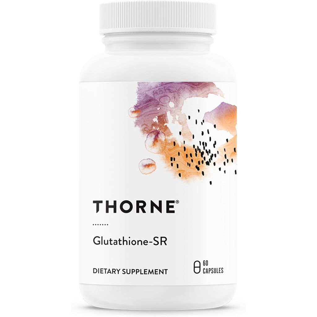 THORNE - Glutathione-Sr - Sustained-Release Supplement - Provides Antioxidant Support for the Liver, Brain, Heart, Lung & Eyes* - NSF Certified for Sport - Gluten, Dairy & Soy-Free - 60 Capsules