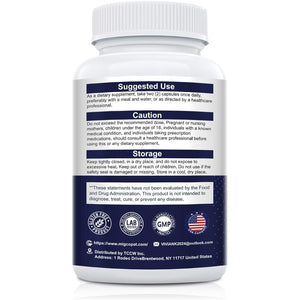 Migcopat Probiotic Prebiotic, Postbiotic & Digestive Enzymes for Digestive Health, 80 Billion CFU Probiotics Complete Gut Support with Berberine, Cinnamon, L-Glutamine, for Men & Women, 120 Capsules