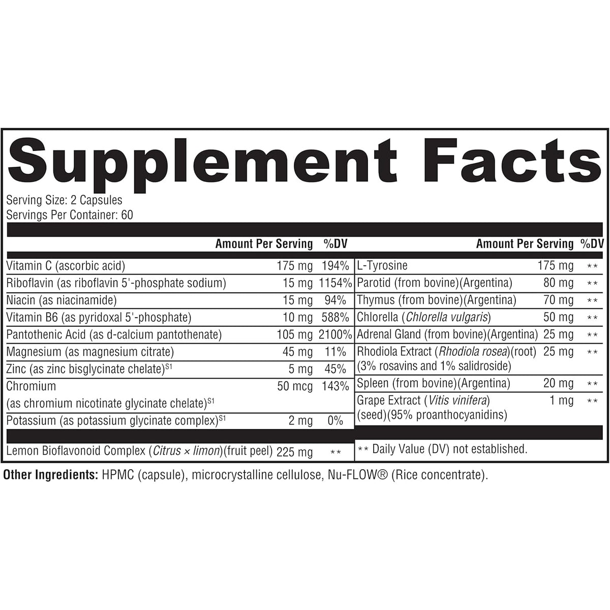 Dr. Westin Childs Thyroid Adrenal Reset Complex | Herbal Support Supplement with Glandulars & Rhodiola (Adaptogens) for Stress, Cortisol, Fatigue, Energy in Women & Men with Hypothyroidism 120 Ct