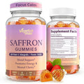 Saffron Supplements Gummies for Adults, 88.5Mg Pure Saffron Extract with Magnesium, Ashwagandha, L-Theanine, Rhodiola, Rosemary, Vitamin B6, B12 for Mood, Focus, Calm, Zzz - 60 Count