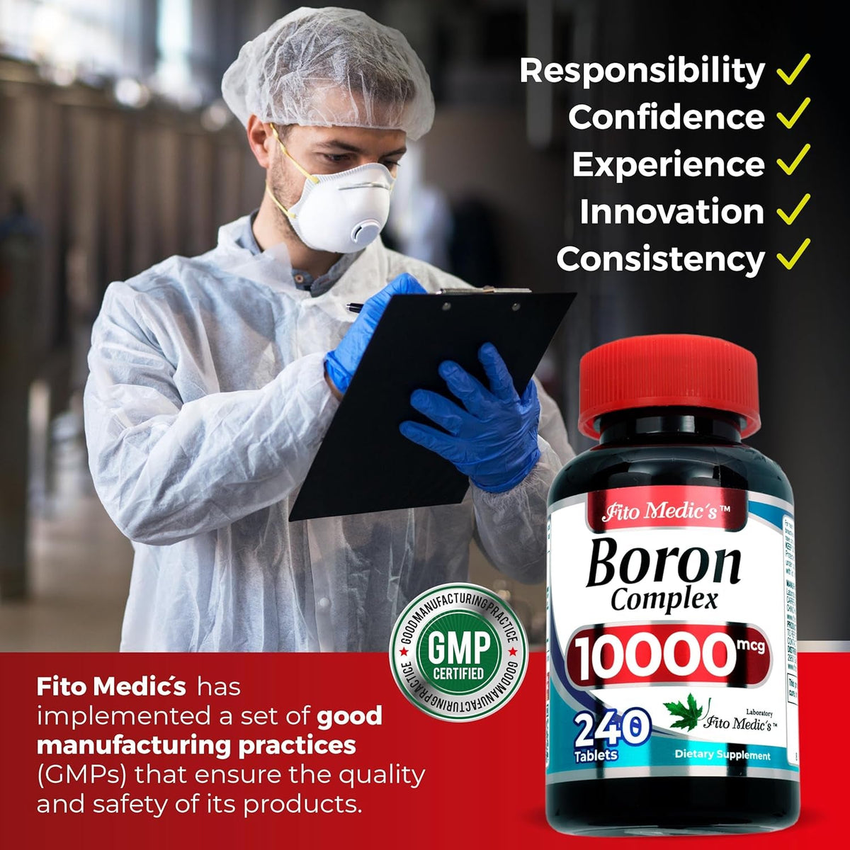 Lab | Boron |10 Mg | 240 Servings | Boron Supplement