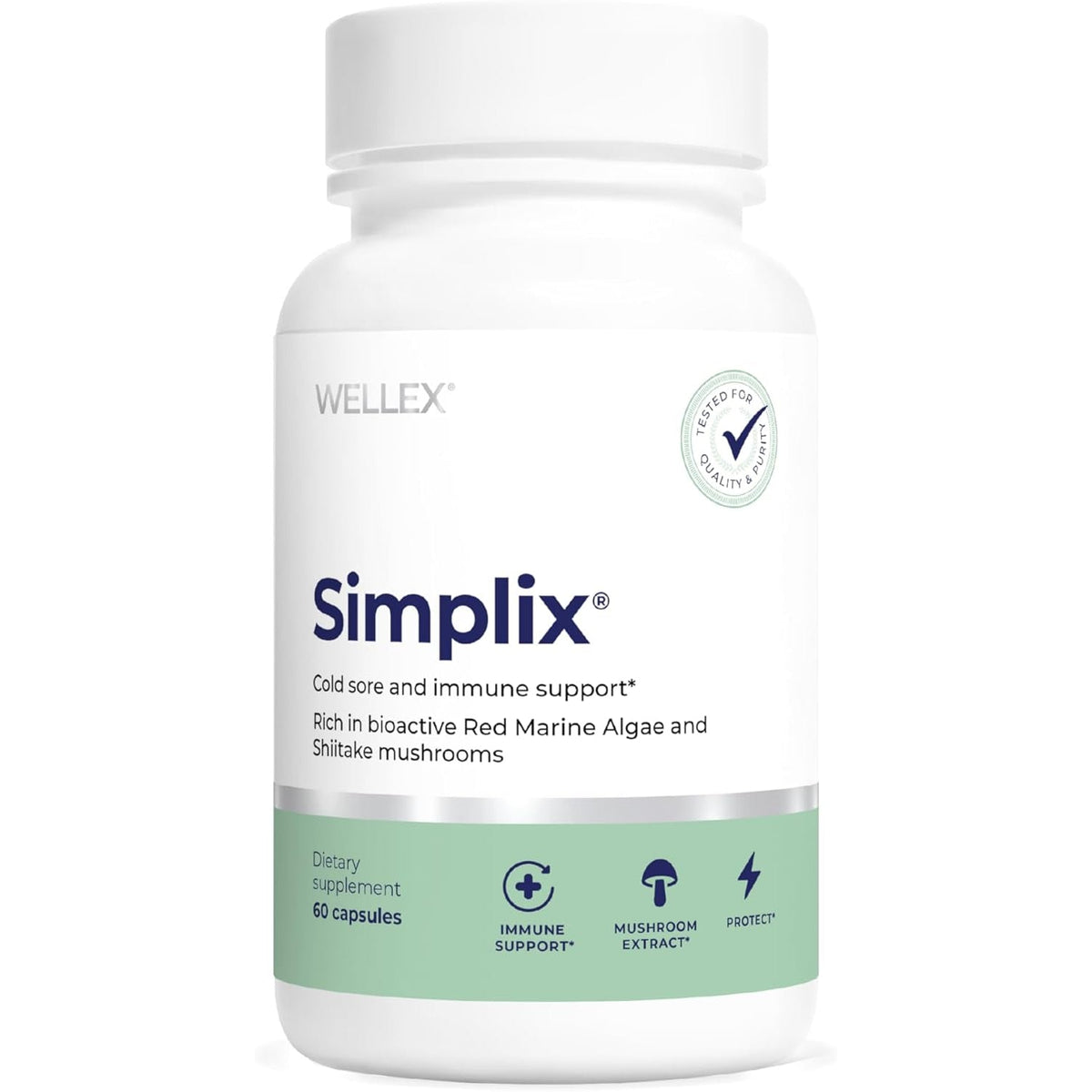 Simplix | Natural Supplement to Strengthen the Immune System | Respond to Outbreaks | Source of Highly Researched Mushroom & Seaweed Polysaccharides 60 Veggie Capsules (1 Pack)