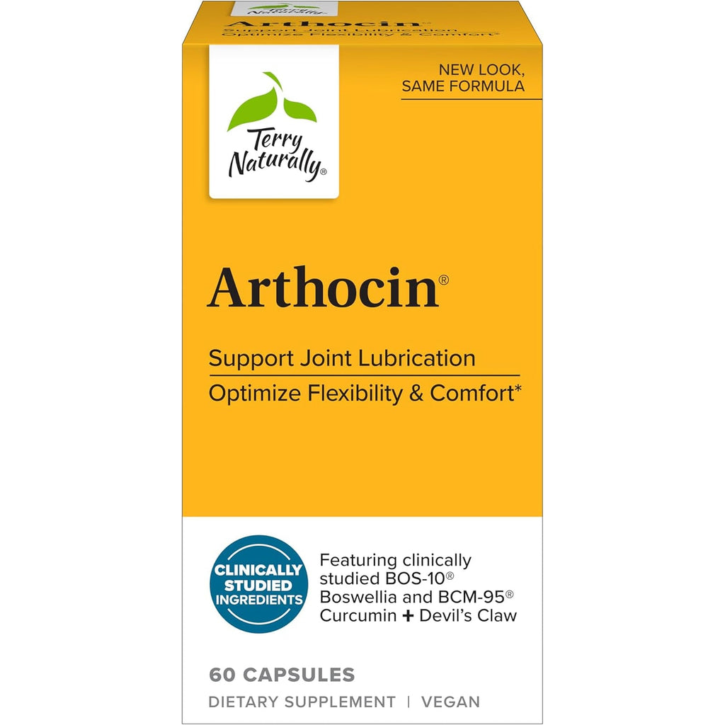 Terry Naturally Arthocin - 60 Capsules - Support Joint Lubrication, Optimize Flexibility & Comfort - Non-Gmo, Vegan, Gluten Free - 30 Servings