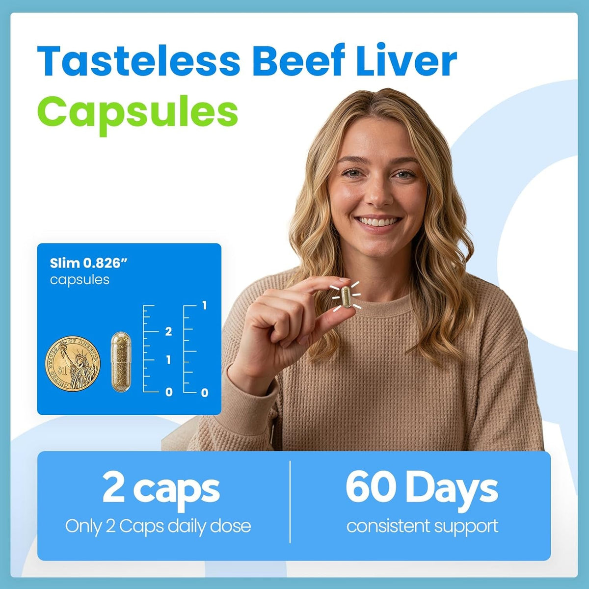 Beef Organ Supplements for Women, Beef Liver, Kidney, Heart, Uterus Tissue, Hormonal Balance, Immune Support,Natural Iron Vitamins Supplements for Energy, Grass Fed Pasture Raised 120 Capsules
