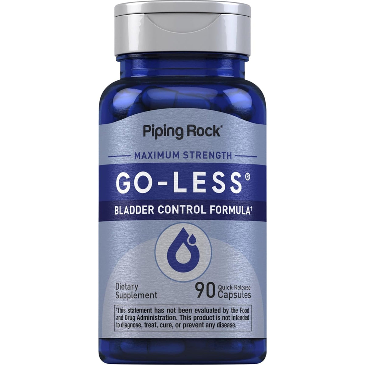 Piping Rock Bladder Control Pills for Women and Men | 90 Capsules | Maximum Strength Formula | Pumpkin Seed Extract | Non-Gmo, Gluten Free Supplement