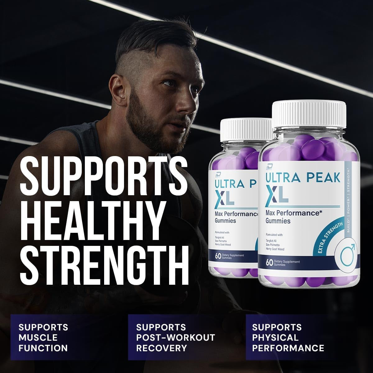 Ultra Peak XL Advanced Gummies Extra Strength, Ultrapeak XL Gummys Supplement (60 Gummies)