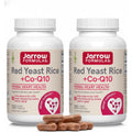 Jarrow Formulas Red Yeast Rice 1200 Mg & Coq10 100 Mg per Serving - 120 Veggie Caps, 60 Servings - Herbal Heart Health Dietary Supplement - Supports Cellular Health - Vegan (Pack of 2)