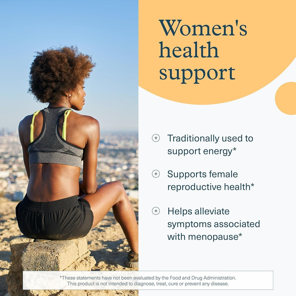Youtheory Women'S Maca Root - Vegan Energy & Menopause Support Supplement with Peruvian Ginseng* - Premium Supplement for Women - Dairy, Soy & Gluten Free - 120 Vegetarian Capsules