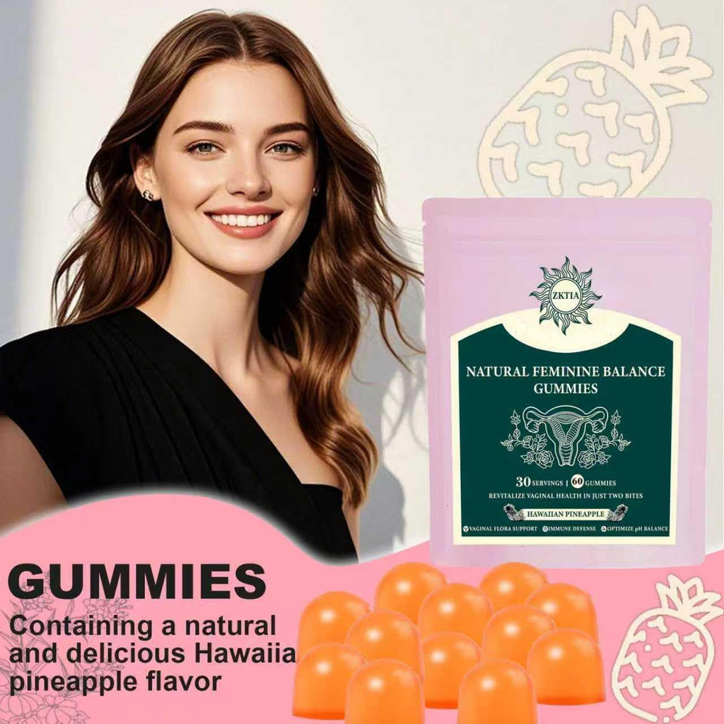 Vaginal Probiotics for Women, Feminine Balance Gummies for Ph Balance, Women'S Health Supplement, Feminine Freshness & Immune Support, Vegan Gluten Free, Hawaiian Pineapple, 60 Count