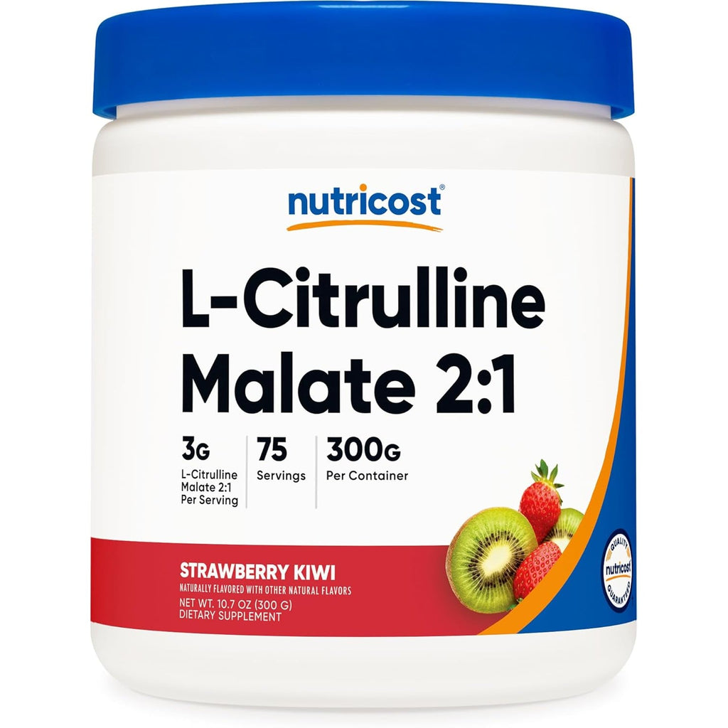 Nutricost L-Citrulline Malate 2:1 (300 Grams) (Strawberry Kiwi)