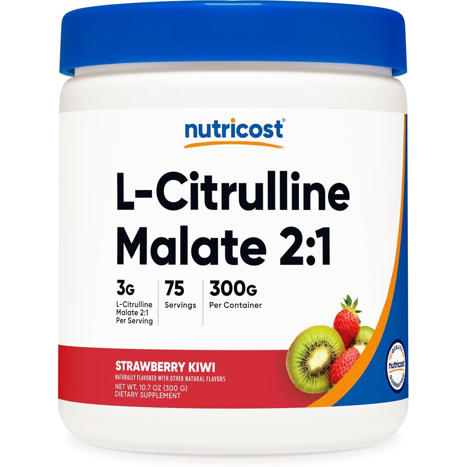 Nutricost L-Citrulline Malate 2:1 (300 Grams) (Strawberry Kiwi)